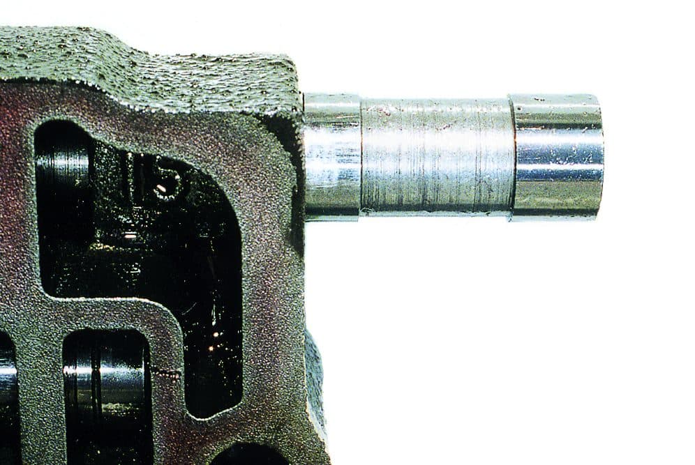 Transmission valve deposit comparison — after